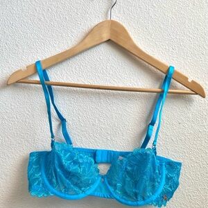 NWOT Savage X Fenty Blue Lace Bra